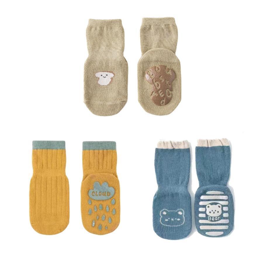 ベビー 靴下 セット ハイソックス ベビー靴下 滑り止め ベビーソックス 赤ちゃん 靴下 キッズ 新生児 ベビーハイソックス 赤ちゃん靴下 ソックス 3足セット