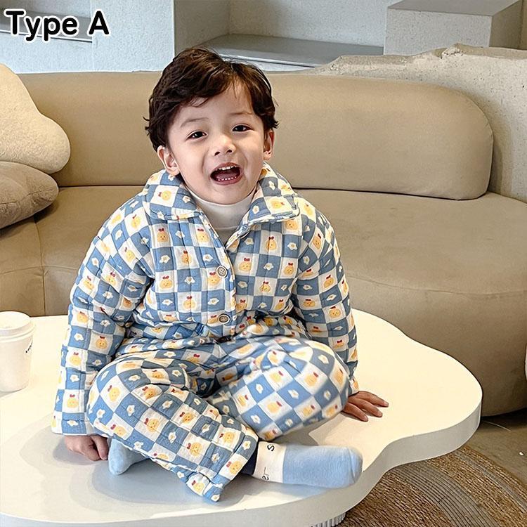 着ぐるみ パジャマ キッズ 冬 女の子 パジャマ キッズ 前開き 長袖 ボタン もこもこ パジャマ 子供 ルームウェア かわいい 厚手 暖かい パジャマ ベビー 出産祝