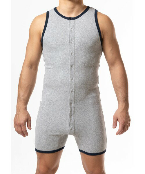 パジャマ APPAREL/Span Ribbed Knit Union Suit メンズ