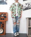 シャツ ブラウス 「TOWNCRAFT/タウンクラフト」PAJAMA PRINTED SS SHIRTSパジャマシャツ/柄シャツ メンズ レディース