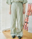 パンツ stripe relax pajamas pants / ストライプスノーカモパジャマパンツ メンズ レディース