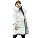 ダウンコート キッズ 子供服 ボーイズ ガールズ 無地 中綿入り ダウンジャケット 防寒性 防風 もこもこ 快適な肌触り 可愛い 雪遊び 通学 贈り物 ファーコート アウトドア(4)