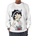 トレーナー メンズ ベティちゃん 長袖 大きいサイズ 丸襟 Tシャツ 大きいサイズ プルオーバー スウェット パーカー おしゃれ 人気 春 秋 冬服 創意デザイ...