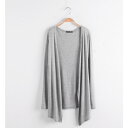 カーディガン レディース ロング ショート カーディガン 薄手 着痩せ UVカット トップス アウター(4)