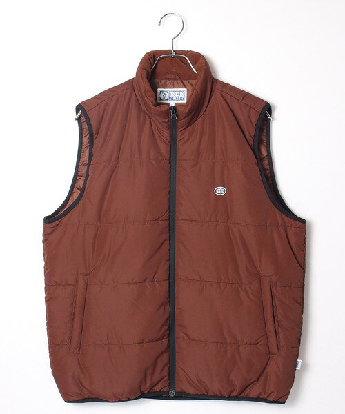 ダウンベスト ベストディスカス アスレチック」ワンポイント刺繍　中綿ベスト/ダウンベスト メンズ レディース