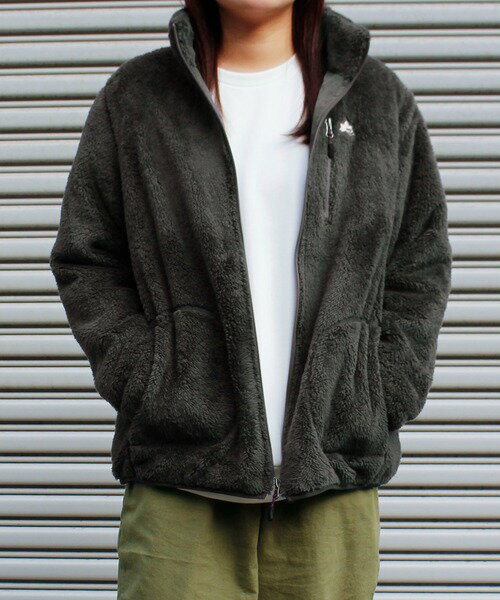 ダウン ダウンジャケット 「LOGOS Park/ロゴス」 裏地付きシャギーボアジャケット レディース メンズ