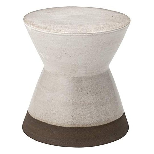 ミニスツール 陶器 ホワイト