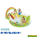 【送料無料】[O57154] INTEX ガーデンプレイセンター GARDEN PLAY CENTER虹 きのこ 蝶々 ボール 屋外 庭 子供 水遊び プール ビニールプール インテックス 家庭用プール 巣ごもり おうち　※ラッピング不可