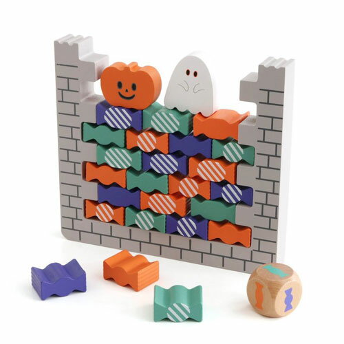 【送料無料】[L441124]Ampersand 木製グラグラキャンディーゴーストハウス テーブルゲーム パーティー ハロウィン 積み木 ドミノ 2