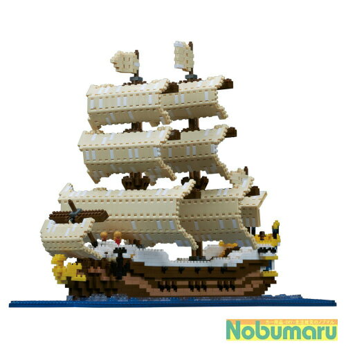 【送料無料】nanoblock 帆船 NB-030ナノブロック 大人 子供 城 寺 日本 世界遺産 海賊船 趣味 誕生日プラモデル クリスマス プレゼント カワダ japan 1