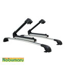 【送料無料】THULE（スーリー） エクリプスクロス専用ベースキャリア（フット7106+ウイングバー EVO7113B+キット6072）+カヤックキャリア ダイレクトルーフレール付き GK1W