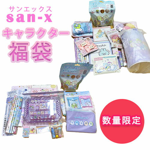 [ZZA2025]サンエックス福袋 お楽しみ袋 すみっコぐらし リラックマ チキップダンサーズ 他 合計9000円～相当 女のコ 女の子 小学生 子供 プレゼント クリスマス 誕生日 ノート ペン シール 雑貨