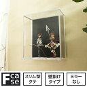 【15日★90名限定★全品5%OFFクーポン】 壁掛け コレクションケース Fケース スリム・タテ型 (背面ブラック) ディスプレイケース ディスプレイ 棚 壁掛けタイプ アクリルケース フィギュアケース 安い おしゃれ アクリル クリア ブラック