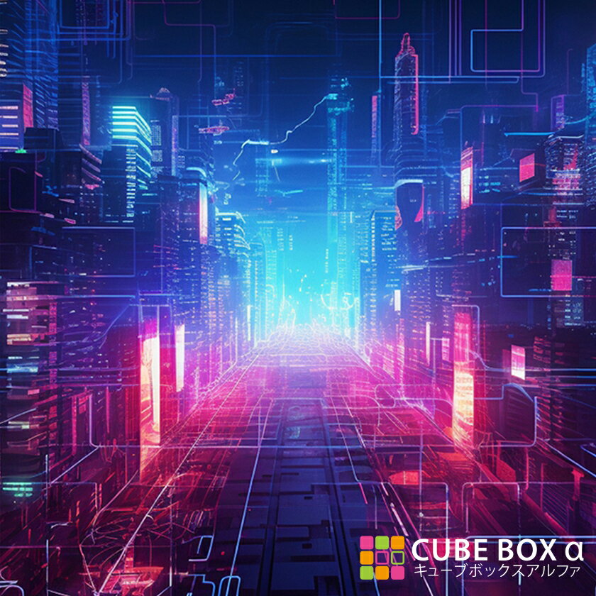 【CBA CBH 専用背面デザインシート】 SF 近未来都市 仮想空間 コンピュータサイエンス デジタルサイン ..