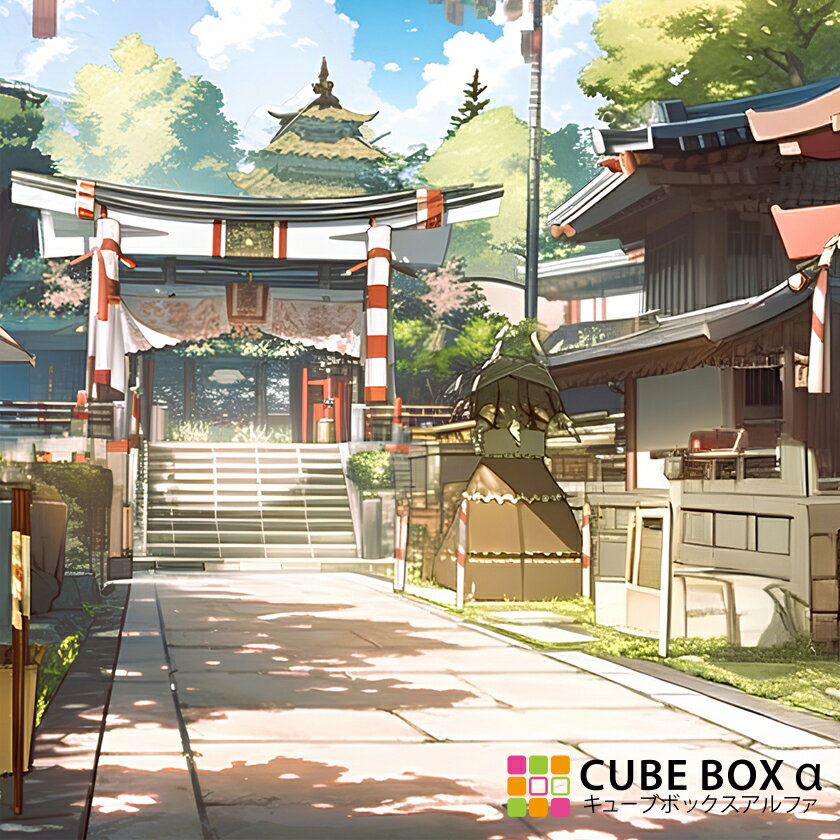 【CBA CBH 専用背面デザインシート】 神社 石階段 鳥居 灯篭 お百度参り お寺 寺院 森林 木漏れ日 杉の木 風景 背景