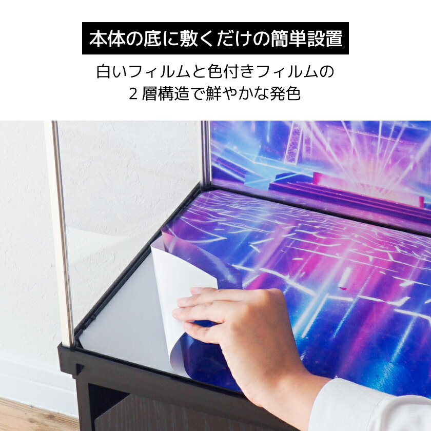 【J-STAGE スタンダード レギュラータイプ専用 底面デザインシート】 グリーンライトフロア ステージ 緑 ライトアップ 幾何学模様 3