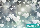 【1日★80名限定★全品5%OFFクーポン】 【Wall.it A4 フィギュアディスプレイケース専用背面デザインシート 横向】 ハート エフェクト 壁紙 幻想...
