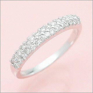 [パヴェダイヤ]【50%OFF】【送料無料】K18WGダイヤピンキーリング【kinsale-jewel03】