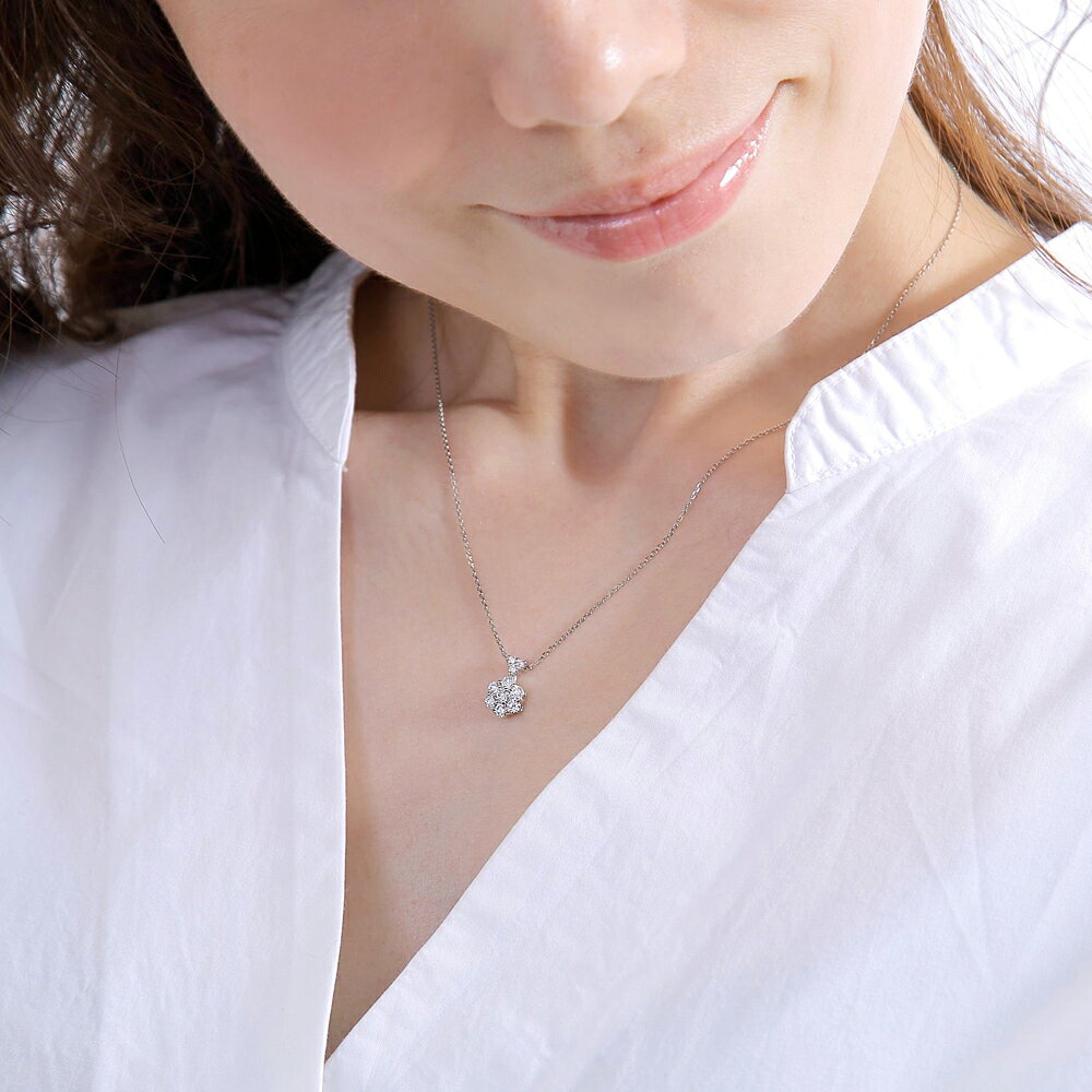 究極のH&C プラチナ ダイヤモンド フルーレット ネックレス 0.5カラット《カラーD-F クラリティIF-VVS 3EX-H noda-10004803 高品質ダイヤブランド NODAJEWELRY サンプル画像3