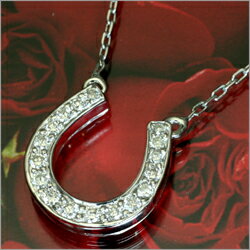[ホースシュー][0.2ct]【58%OFF】K18WGダイヤネックレス