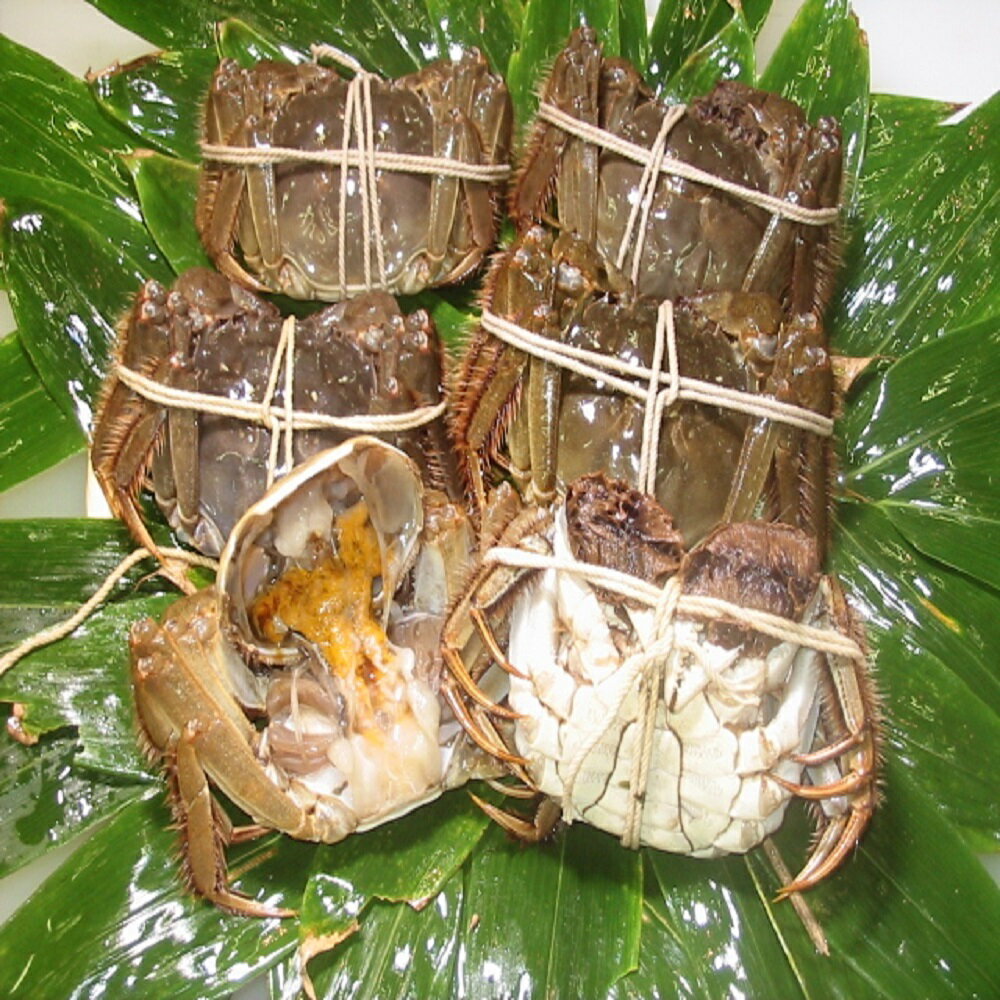 本場中国上海蟹の名産、太湖産の上海蟹です！【上海蟹オス小3匹】(@130g前後)完全に解凍し、常温に戻してから調理して下さい。