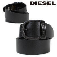 DIESEL ディーゼル ベルト バックル ロゴ入り カジュアル ヴィンテージ BAWRE X03717 PR250 ブラック メンズ [5/27 追加入荷]