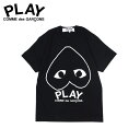 COMME des GARCONS PLAY PLAY LOGO T-SHIRT コムデギャルソン Tシャツ 半袖 メンズ AZ-T114 ブラック