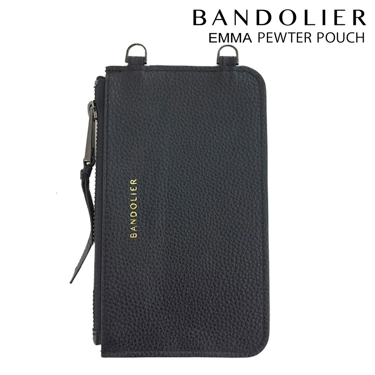 BANDOLIER EMMA PEWTER POUCH バンドリヤー ポーチ レザー メンズ レディース ブラック