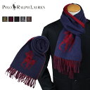 【最大1000円OFFクーポン配布中】 POLO RALPH LAUREN BIG PONY SCARF ポロ ラルフローレン マフラー メンズ レディース ニット ウール