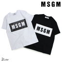 yő1000~OFFN[|zzz MSGM BOX LOGO TEE TVc fB[X GGXW[G  ubN zCg MDM95-184299