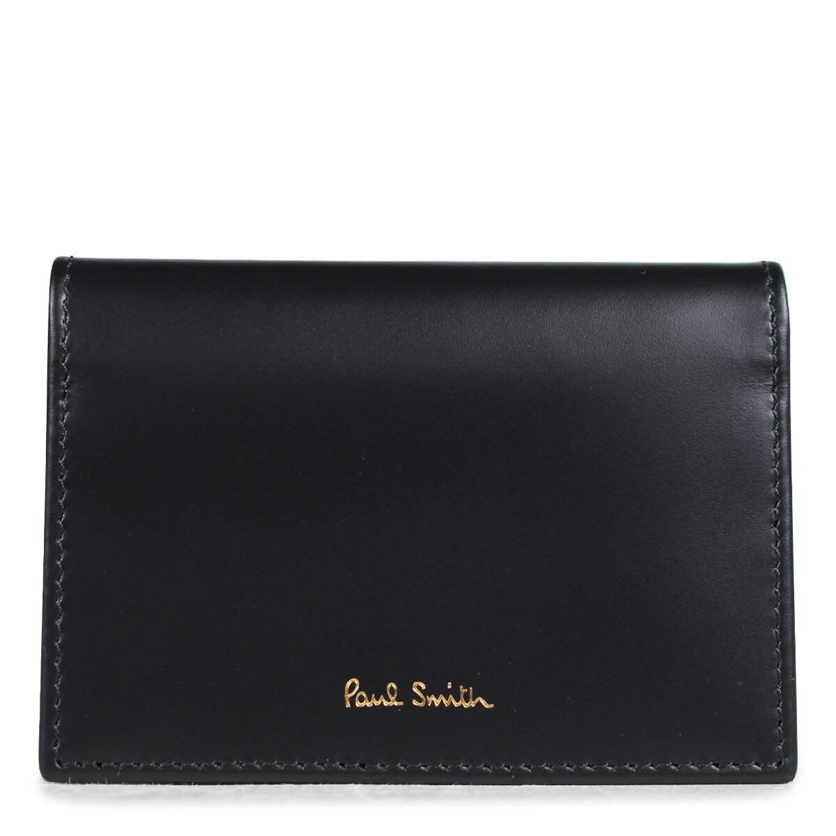 Paul Smith FOLD OVER CREDIT CARD CASE ポールスミス 名刺入れ メンズ カードケース 4776 W761A 79 ブラック