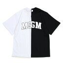 MSGM COLLEGE LOGO T-SHIRTS Tシャツ レディース エムエスジーエム 半袖 ブラック ホワイト 2541MDM162 184798
