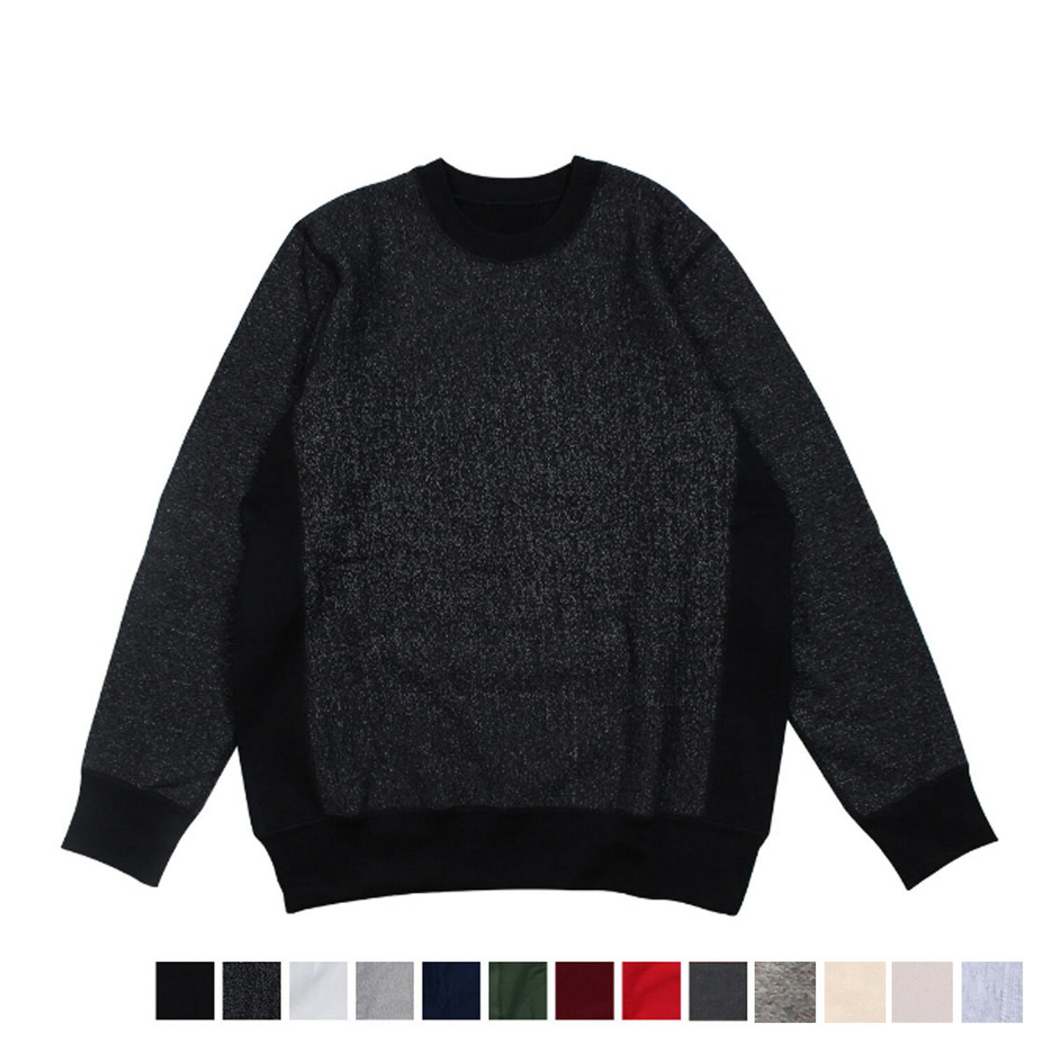  HOUSE OF BLANKS CREWNECK SWEATSHIRT ハウスオブブランクス トレーナー スウェット 裏起毛 無地 メンズ リバースウィーブ カナダ製