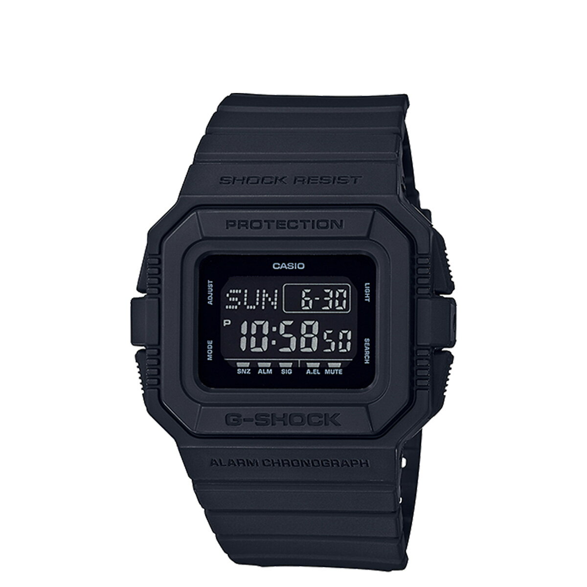 【最大1000円OFFクーポン配布中】 CASIO DW-D5500BB-1JF カシオ G-SHOCK 腕時計 防水 ジーショック Gショック G-ショック メンズ レディース ブラック 黒