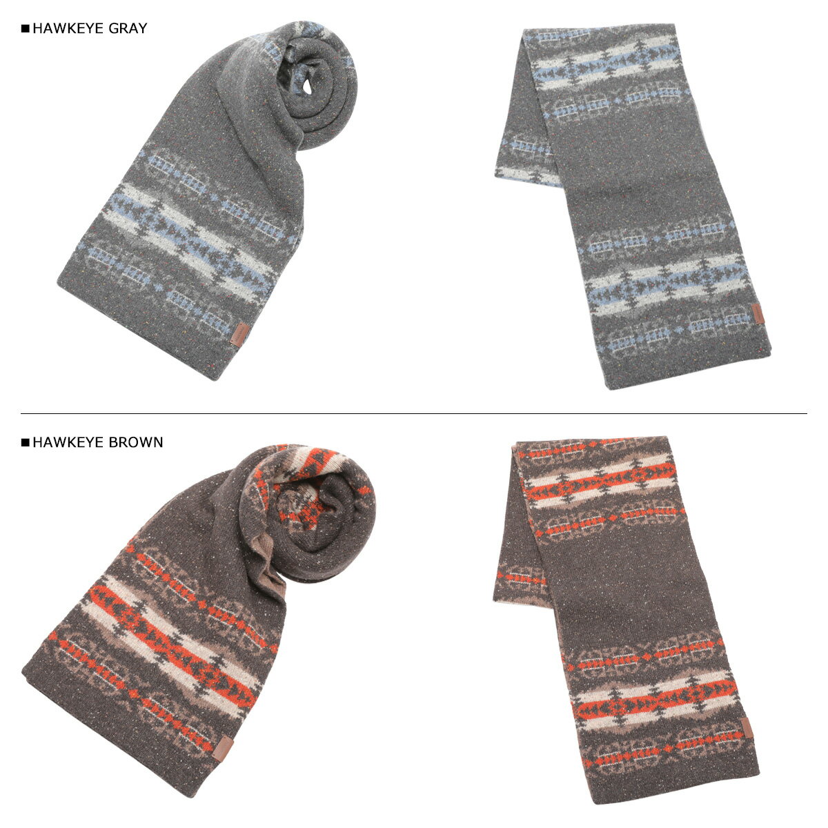 【最大1000円OFFクーポン配布中】 PENDLETON KNIT MUFFLER ペンドルトン マフラー メンズ レディース 大判 ウール グレー ブラウン GS766