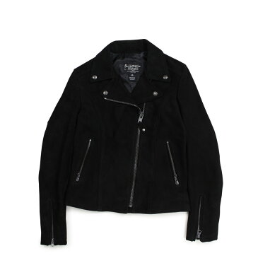 【最大1000円OFFクーポン配布中】 Schott WOMENS FITTED SUEDE MOTORCYCLE JACKET ショット ジャケット ライダースジャケット アウター レディース ブラック 206W