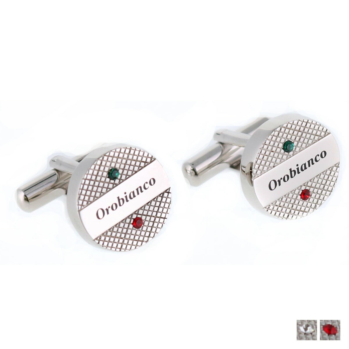 Orobianco CUFFLINK オロビアンコ カフスボタン カフリンクス メンズ シルバー 結婚式 ORC120