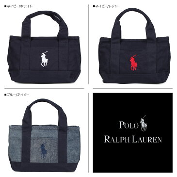 POLO RALPH LAUREN BIG PONY SMALL TOTE ポロ ラルフローレン バッグ トートバッグ メンズ レディース キャンバス ブラック オフ ホワイト ネイビー ブルー 黒 RAS1014