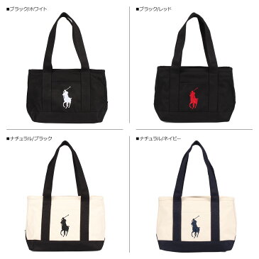 POLO RALPH LAUREN BIG PONY MEDIUM TOTE ポロ ラルフローレン バッグ トートバッグ メンズ レディース キャンバス ブラック オフ ホワイト ネイビー ブルー 黒 RAS1015