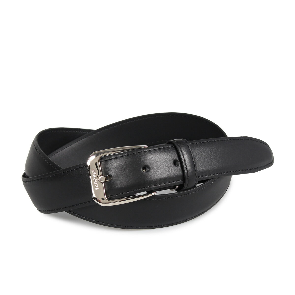 ベルト メンズ（5000円程度） RENOMA LEATHER BELT レノマ ベルト レザーベルト メンズ 本革 ブラック ダーク ブラウン 黒 RE-190507