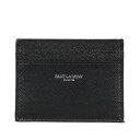 サンローラン パスケース 【最大1000円OFFクーポン配布中】 SAINT LAURENT PARIS YSL CREDIT CARD CASE サンローラン パリ パスケース カードケース ID 定期入れ メンズ 本革 ブラック 黒 375946BTY0N