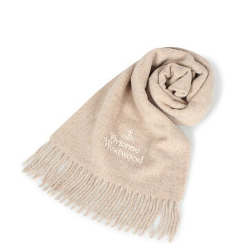 Vivienne Westwood MUFFLER ヴィヴィアンウエストウッド マフラー メンズ レディース ウール ブラック ホワイト グレー チャコールグレー ネイビー ベージュ ワインレッド テラコッタ レッド ピンク 黒 白 11151