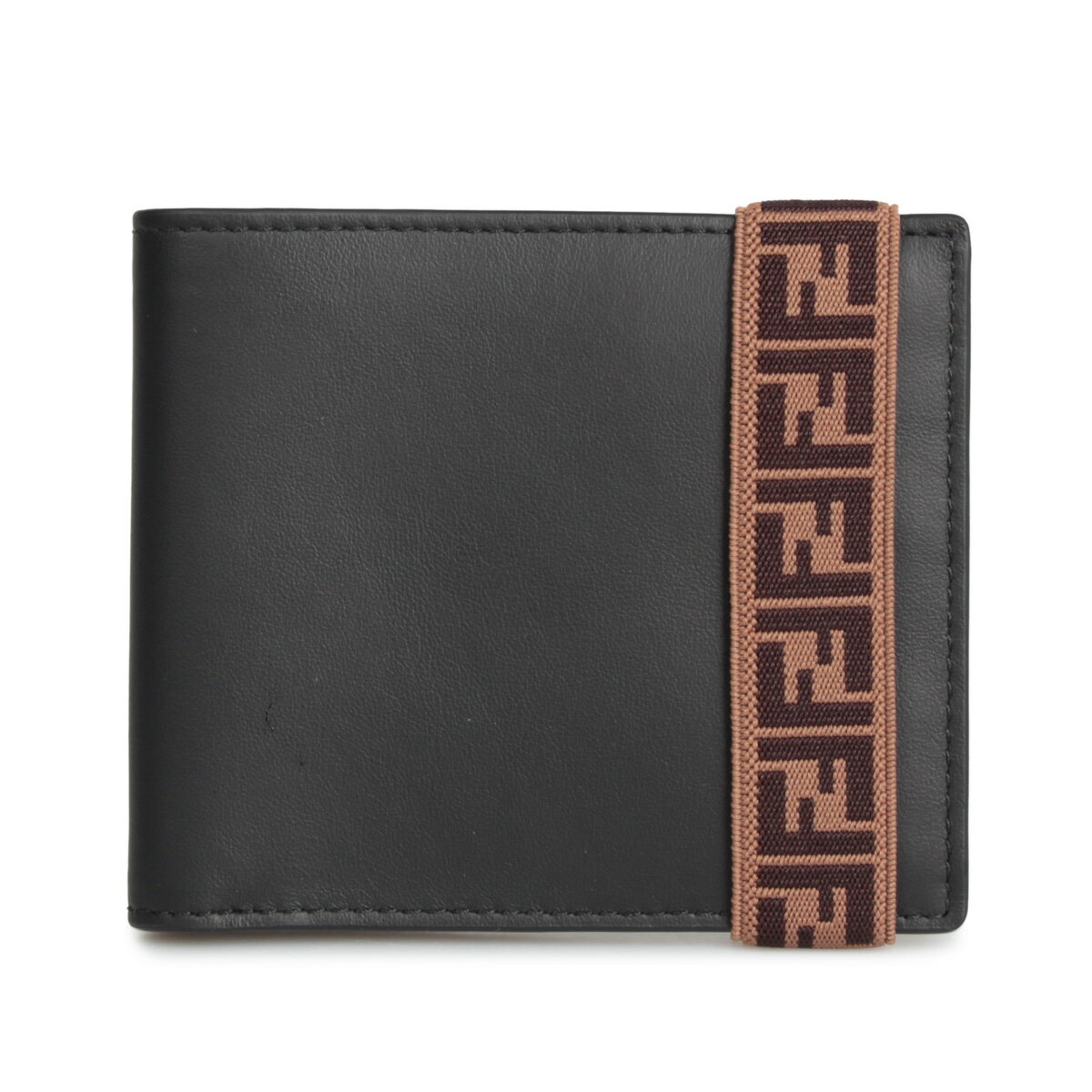 フェンディ 財布（メンズ） FENDI BI-FOLD WALLET フェンディ 財布 二つ折り メンズ ブラック 黒 7M0266 A8VC