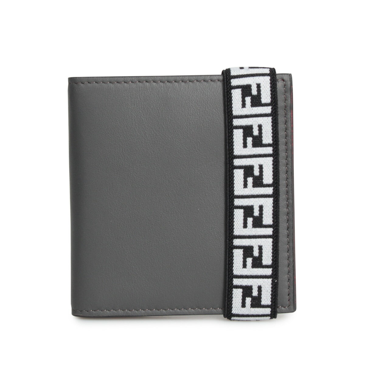 フェンディ FENDI BI-FOLD WALLET フェンディ 財布 二つ折り メンズ グレー 7M0277 A8VC