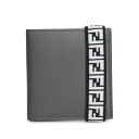 フェンディ 【最大1000円OFFクーポン配布中】 FENDI BI-FOLD WALLET フェンディ 財布 二つ折り メンズ グレー 7M0277 A8VC