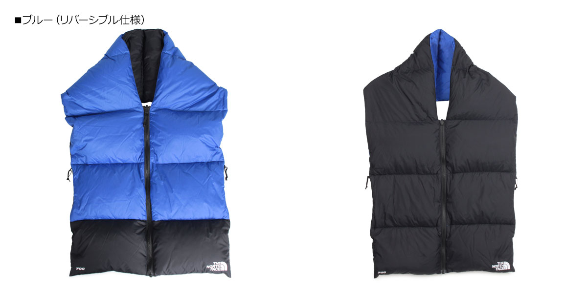 【最大1000円OFFクーポン配布中】 THE NORTH FACE NUPTSE SCARF ノースフェイス ヌプシ ダウン マフラー スカーフ メンズ レディース リバーシブル ブルー カモ 迷彩 NF0A3FMI