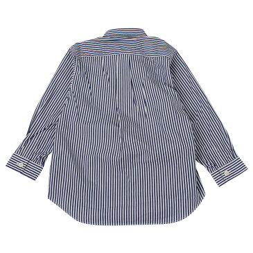 PLAY COMME des GARCONS BLACK HEART STRIPE SHIRT プレイ コムデギャルソン シャツ 長袖 ボタンシャツ キッズ ネイビー B5071001