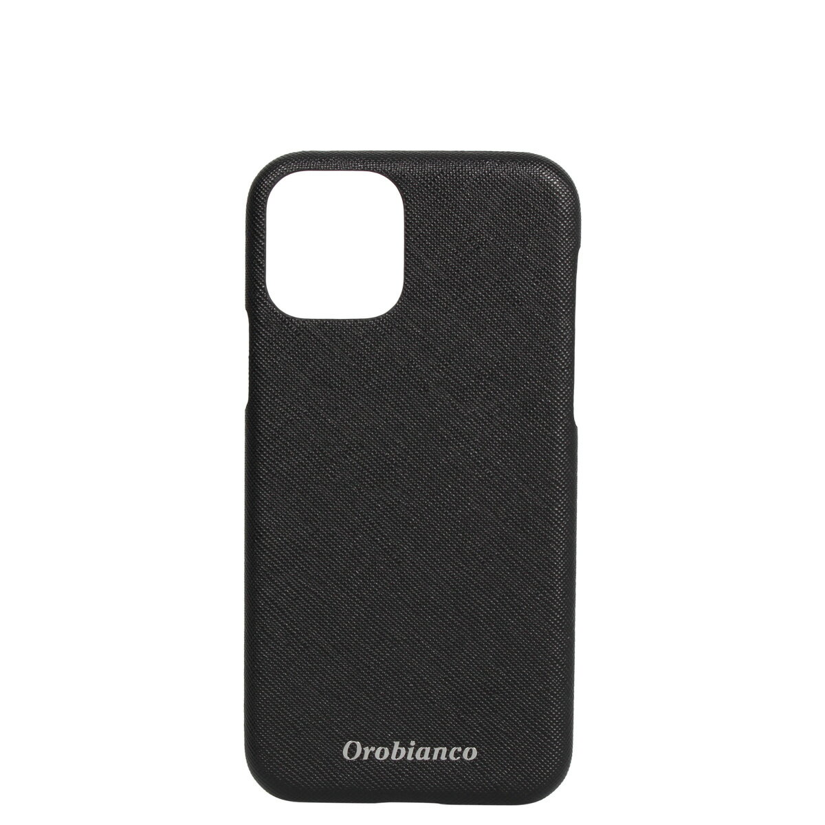 Orobianco PU LEATHER BACK CASE オロビアンコ iPhone11 Pro ケース スマホケース 携帯 アイフォン メンズ レディース サフィアーノ調 ブラック ネイビー カーキ レッド 黒