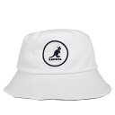 【最大1000円OFFクーポン配布中】 KANGOL COTTON BUCKET カンゴール ハット キャップ 帽子 バケットハット メンズ レディース ブラック ホワイト ライト グレー ネイビー 黒 白 100169222