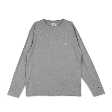 Champion LONG SLEEVE T-SHIRT チャンピオン Tシャツ 長袖 メンズ レディース ロンT カットソー ブラック ホワイト グレー ネイビー 黒 白 C3-P401